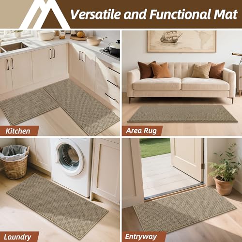 Kitchen Rugs Set of 2 Non (16 Sq Ft)