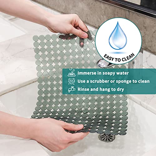 Sink Protectors Mat for Kitchen Sink (Green transparent)