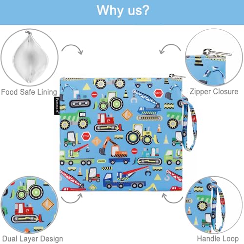 Reusable Sandwich Bag (Large, 2 Packs - Car)