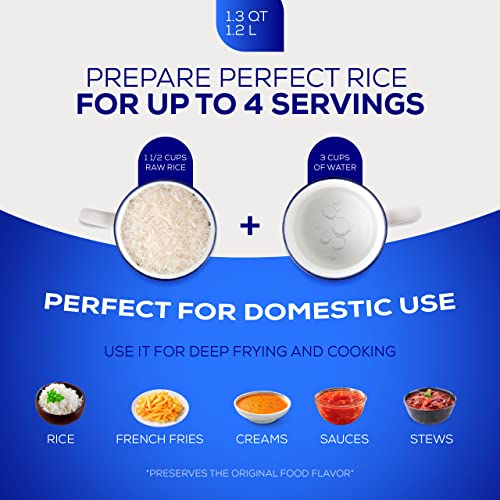 1.3 QT / 1.2 Liter) Mini Caldero Pot with Lid, Cast Aluminum Rice & Cooking Pot, 4 Cup Capacity for Rice, Beans, Sauces, Sides & Small Portions (1.3 Quarts)