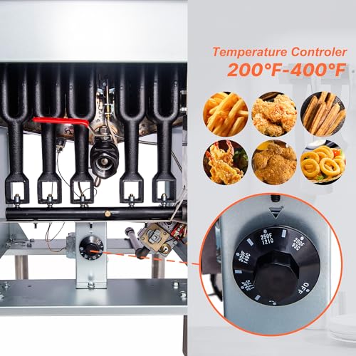 75 lb Commercial Propane Deep Fryer (Liquid Propane:63-75 lbs)