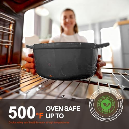 Enameled Cast Iron Dutch Oven (5.5 Quart / Stone Grey)