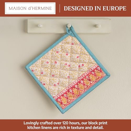 Pot Holders 100% Cotton Potholders (122 - Carpo / 8" x 8" (Pot Holder Pack of 1))