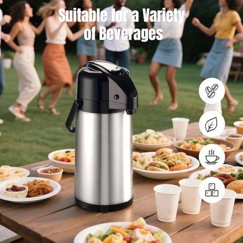 Coffee Carafe with Pump (Stainless Steel)