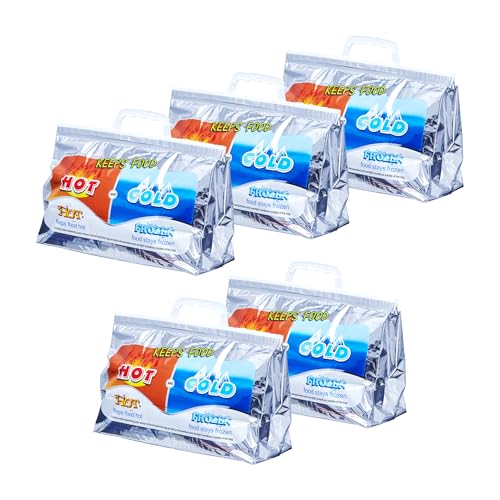 Hot and Cold Insulated Bags for Food Delivery (Small (Lunch Size))