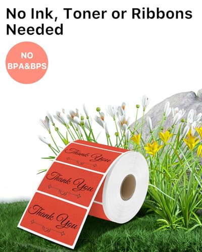 3" x 2" Thermal Labels (3"x2" / Red)