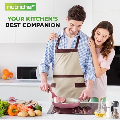 54 Piece Kitchen Cookware Set (Blush Pink / 54pc Set)