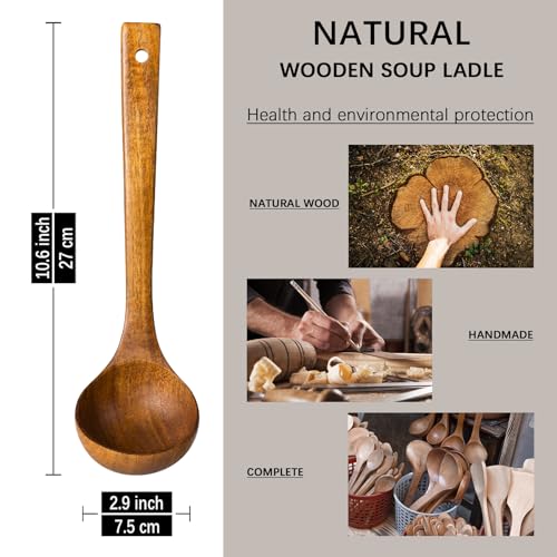 Wooden Soup Ladle for Cooking