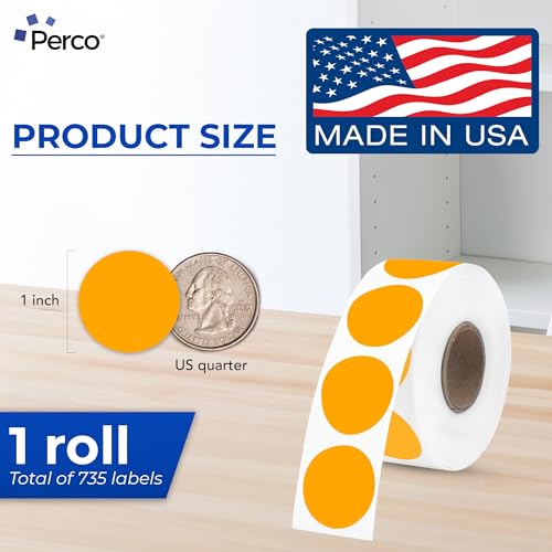 Orange Thermal Labels (Orange)