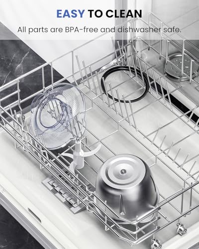Food Processor (Bright Silver and Black)