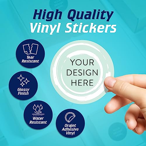 Custom Vinyl Stickers Your Image (100 Count)