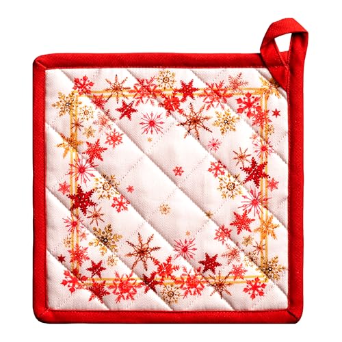 Pot Holders 100% Cotton Potholders (082 - Crystal Star / 8" x 8" (Pot Holder Pack of 1))
