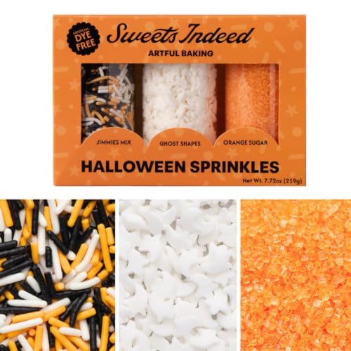 Dye Free Halloween Sprinkles 3 Pack (Halloween DF 3P)
