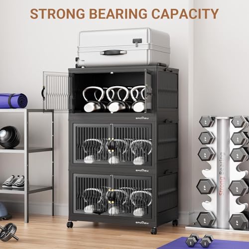 240Qt Stackable Storage Bins with Lid (3 Count)