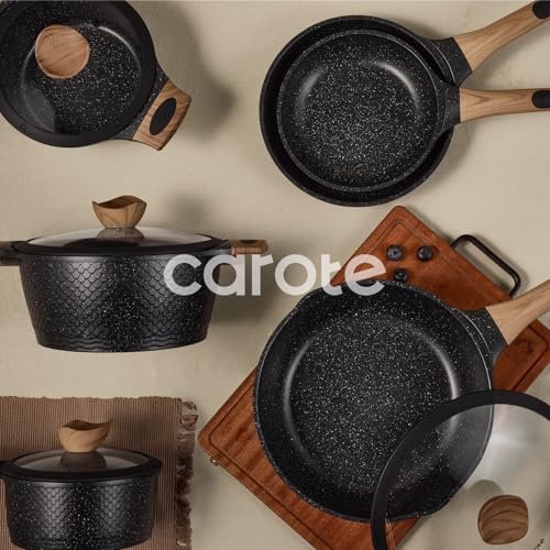 26pcs Nonstick Pots and Pans Set (Black / 26 Piece)