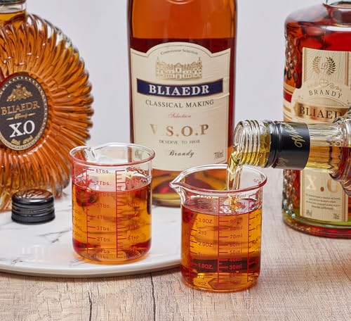 Glass Measuring Cups with Spouts (60ml/120ml/250ml Measuring Cup Set)