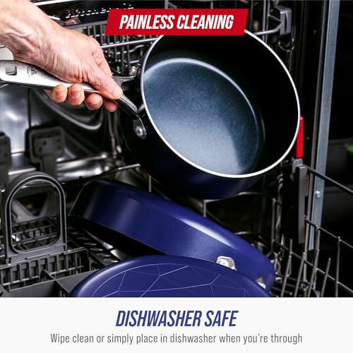 2QT Diamond Infused Ceramic Nonstick Sauce Pan with Lid