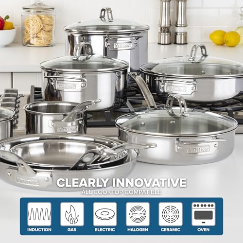3 Ply Pots and Pans Set (17-Piece Set)