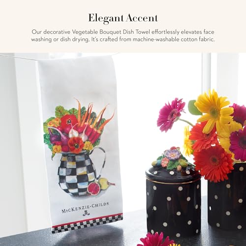 Cotton Dish Towel (Vegetable Bouquet / 1-Pack)