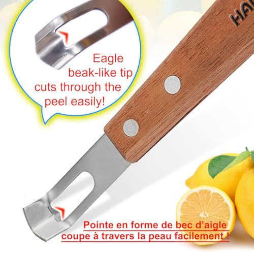 Channel Knife for Cocktails Lemon Twist Tool with a storage box