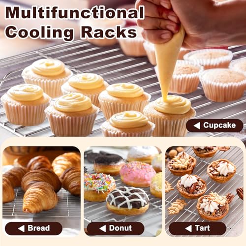 Baking Sheet with Rack Set (17.6"& 12.5" & 10.5")