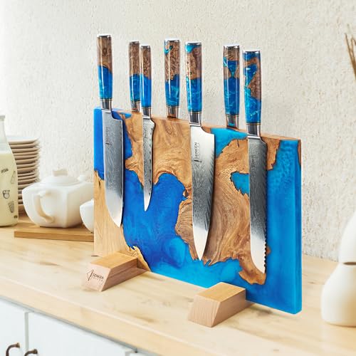 SENKEN "Tsunami" Extra Large Magnetic Knife Block (16 Count)