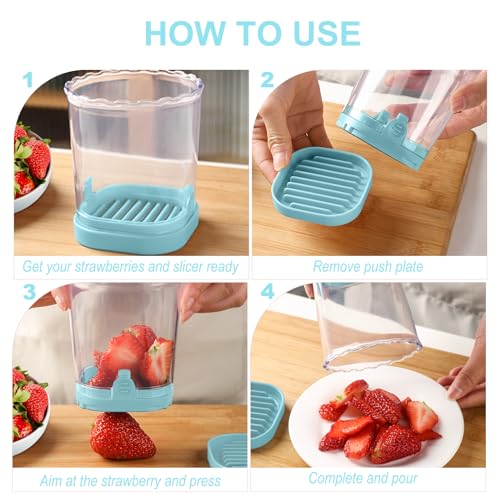 Fruit Slicer Cup (Light Blue)