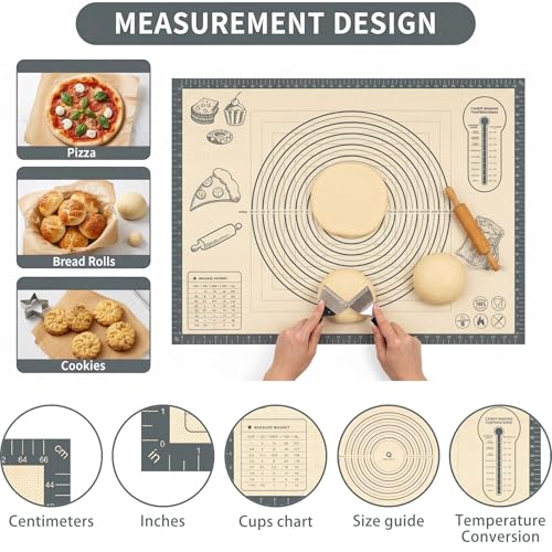 Silicone Baking Pastry Dough Mat (20"W x 28"L)