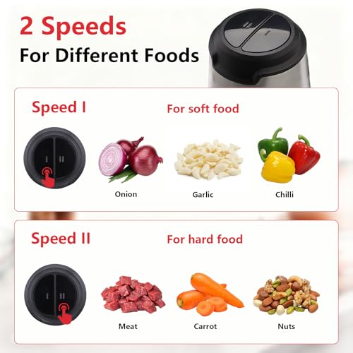 Electric Food Chopper (two 8 Cup Bowls)