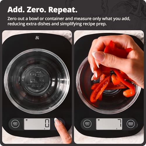 Food Scale Slim & Compact Build (Matte Black)