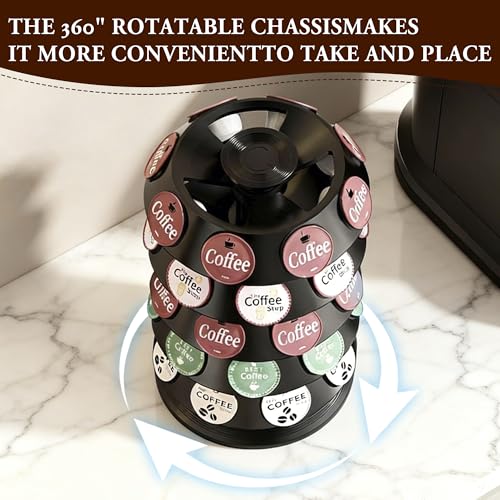 K Cup Holder Coffee Pods Holder with 40 K (New Model Black)