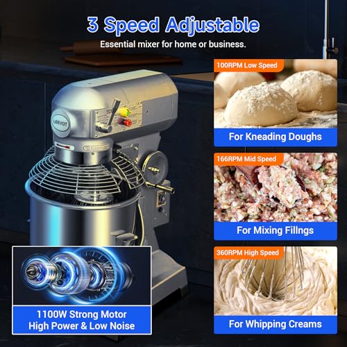 20Qt Commercial Food Mixer with Timing Function (20Quart)