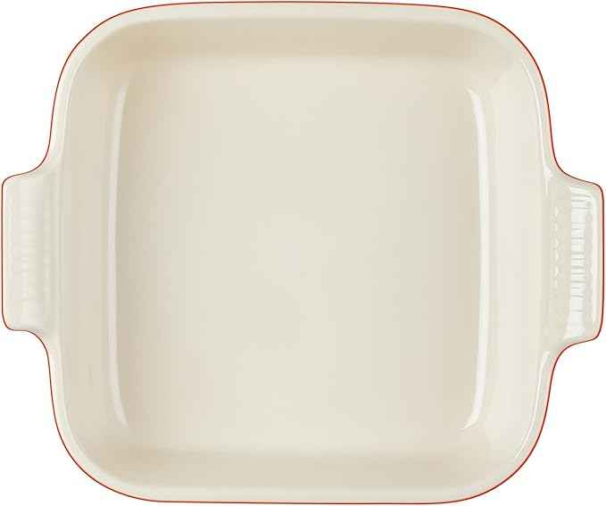 Le Creuset Stoneware Heritage Square Dish, 3 qt. (9"), Cerise