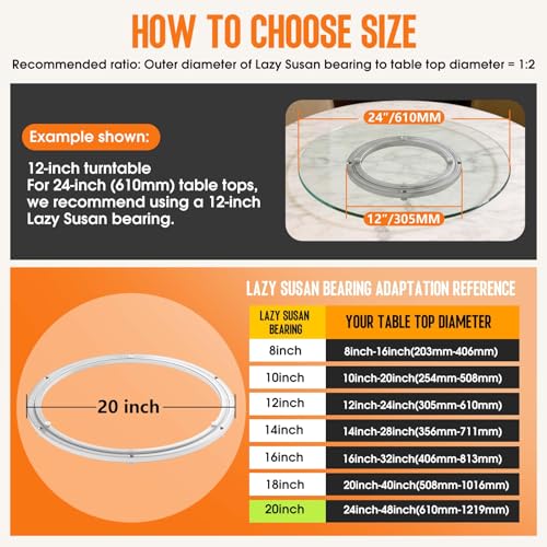 Heavy Duty Lazy Susan Bearing 20 Inch