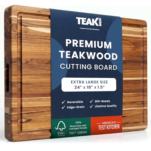 Carving Board with Juice Groove (Cutting Board Only / Extra Large (24 inch x 18 inch x 1.5 inch))