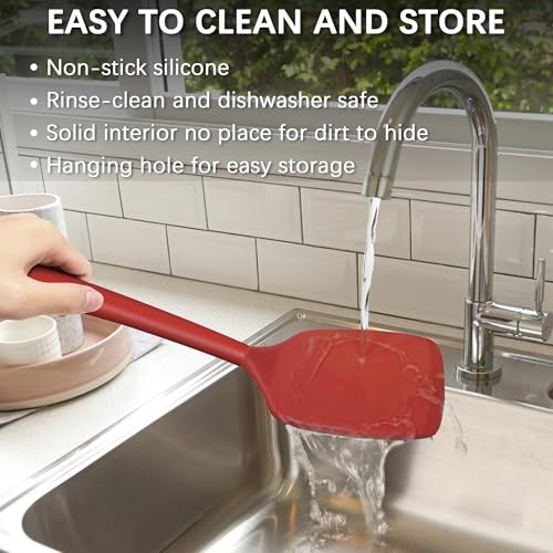 2 Pack Silicone Spatula Set (PureRed)