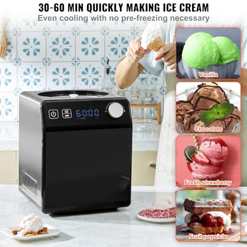 Upright Automatic Ice Cream Maker with Built (Vertical)
