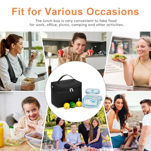 NOL Small Insulated Lunch Bags for Women Cooler Bag Lightweight Nylon Waterproof Lunch Box For Work