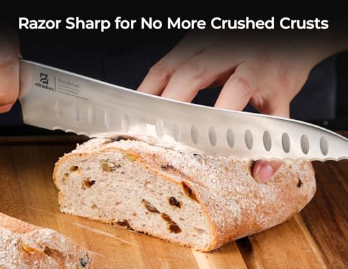 Resharpenable Bread Knife for Homemade Bread (8")