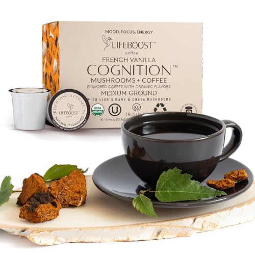 French Vanilla Cognition Mushroom K Cups (10 Count (Pack of 1))