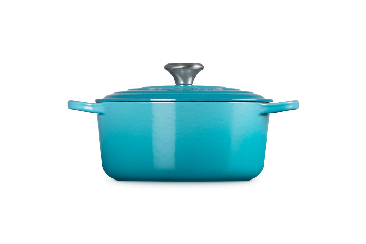 Enameled Cast Iron Round Dutch Oven (Caribbean / 4.5 Qt)