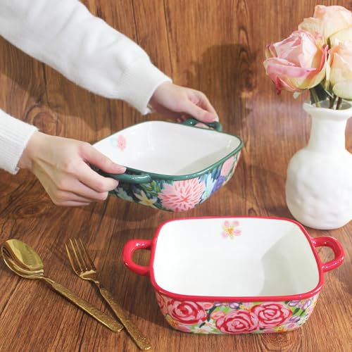 Two piece square ceramic baking pan set (Combination 2)