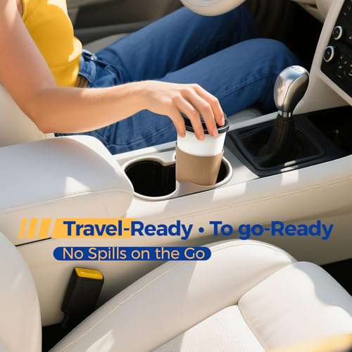 24 oz 100 Pack To Go Coffee Cups with Lids and Sleeves (24 oz)