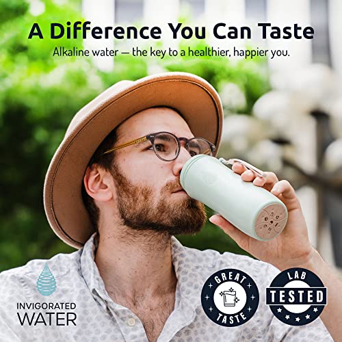 pH ON-The-GO Alkaline Water Filter Pouch- Portable Alkaline Water Filtration System for Your Bottle, Pitcher, Jug, Container - High pH Water - Long-Life 105 Gallon/400 Litre (1-Pack)