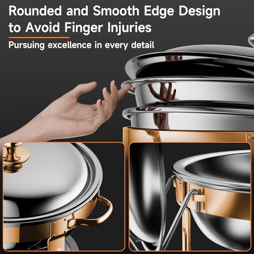 Chafing Dishes for Buffet (Rose Gold 4)