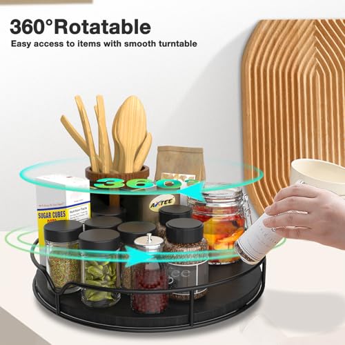 Lazy Susan Turntable Organizer with Anti (Black / 13'')