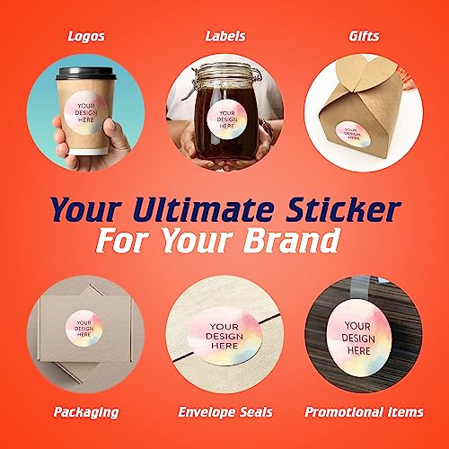 100 Custom Vinyl Stickers (100 Count)