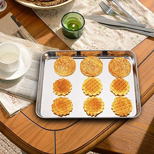 Baking Sheet with Rack Set [2 Sheets + 2 Racks] (10 x 8 x 1 inch)