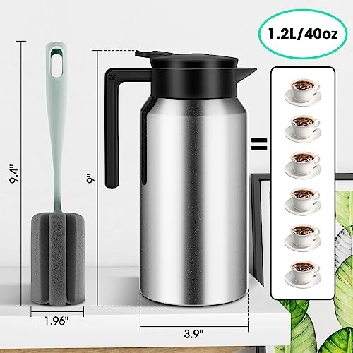 Coffee Carafe (40oz Silver)