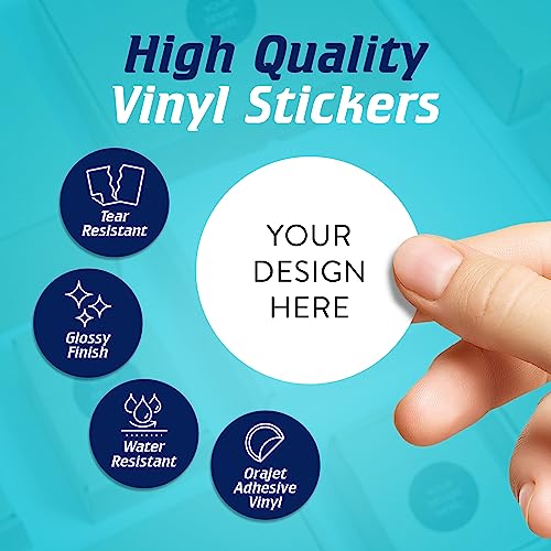 Custom Vinyl Stickers Your Image (100 Count)